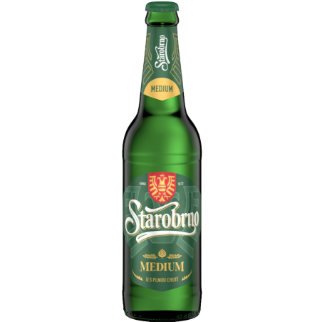 Starobrno Medium Helles Lagerbier 500ml Flasche Online Bestellen