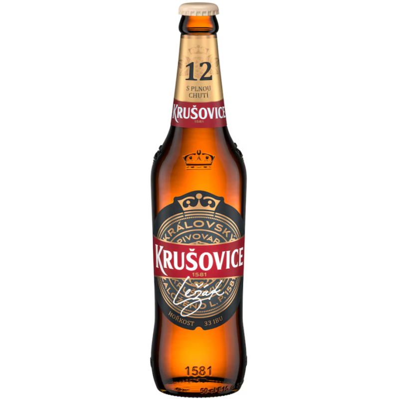 Krusovice 12 Helles Lagerbier 500ml Flasche Online Bestellen