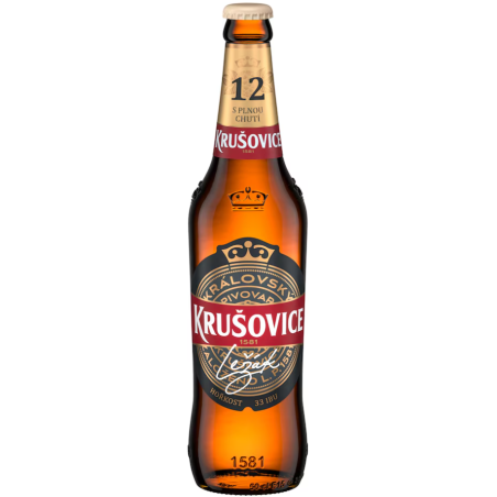 Krusovice 12 Helles Lagerbier 500ml Flasche Online Bestellen