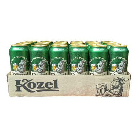 Velkopopovický Kozel 11 Helles Lager 24x 500ml Dosen Palette