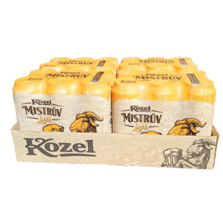 Velkopopovický Kozel Mistrův Helles Lager 24x 500ml Dosen Palette