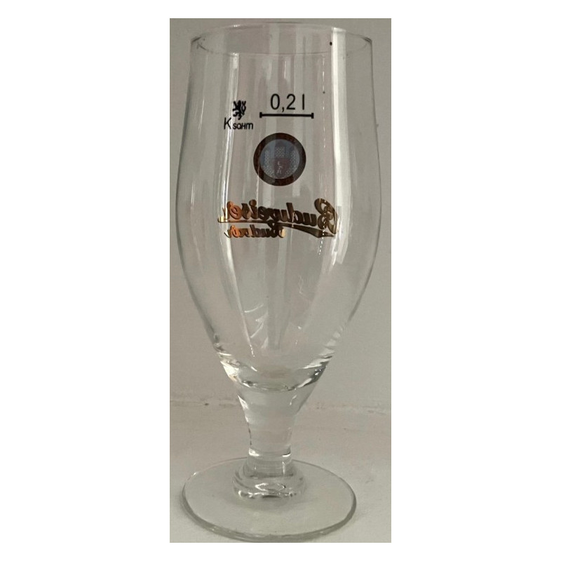Budweiser Budvar Retro Bierglas 200ml aus Tschechien Online Bestellen